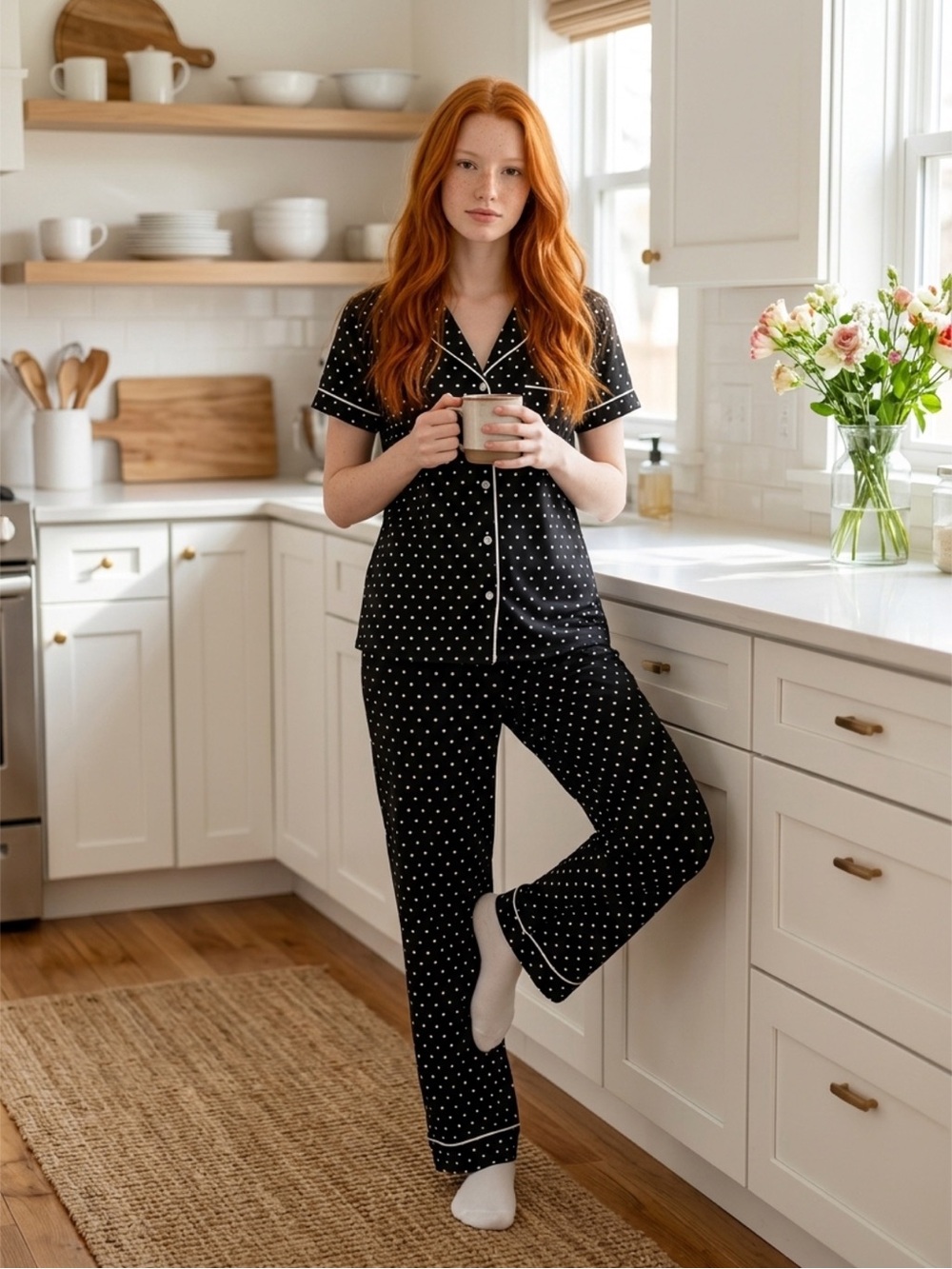 Love To Sleep Polka Dot Pajama Set